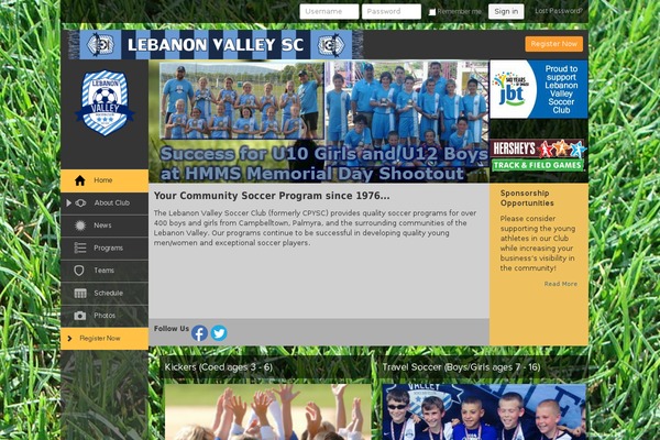 lvalleysoccer.org site used Korrio-v2