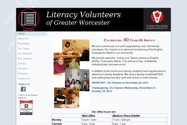 Literacy theme site design template sample
