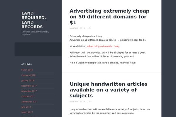 Wilson theme site design template sample