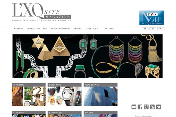 Glamour theme site design template sample
