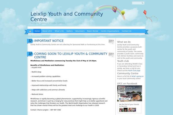 Rainbow theme site design template sample