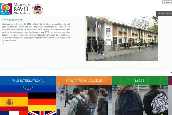 lycee-maurice-ravel.fr site used Ravel