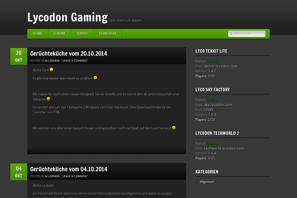 GamePress theme site design template sample