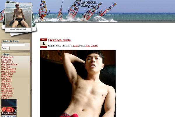 lycraboys.com site used Travelogue