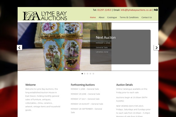lymebayauctions.co.uk site used Lymebayauctions
