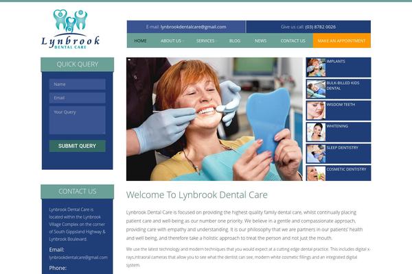 lynbrookdentalcare.com.au site used Brookdental