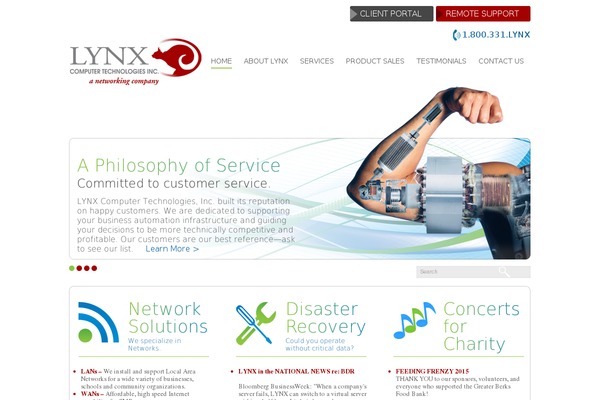 Lynx theme site design template sample