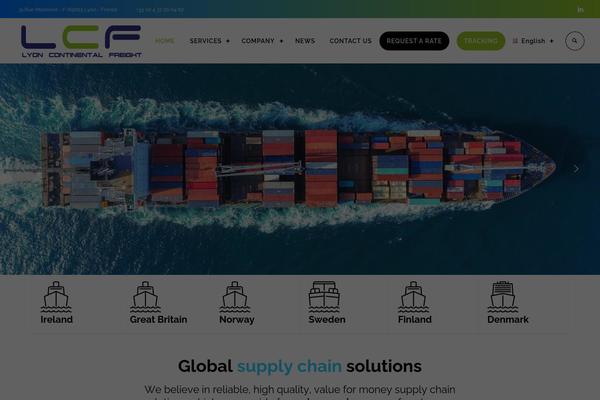 Logistic theme site design template sample