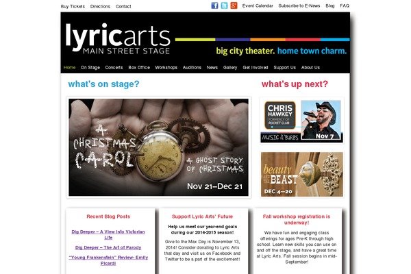 lyricarts.org site used Lyric2012