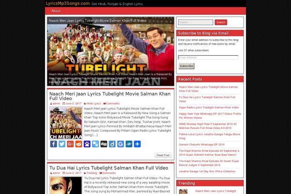 Colorbox theme site design template sample