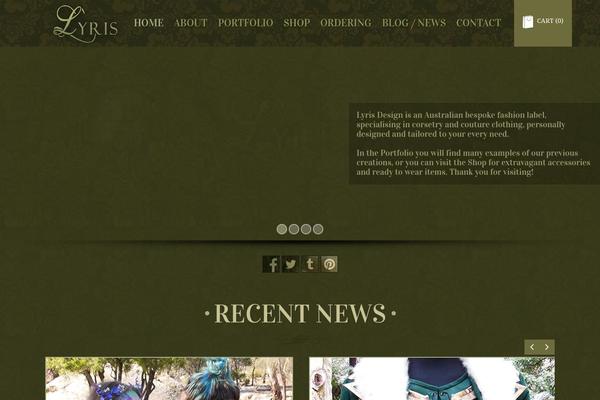 Victoria theme site design template sample