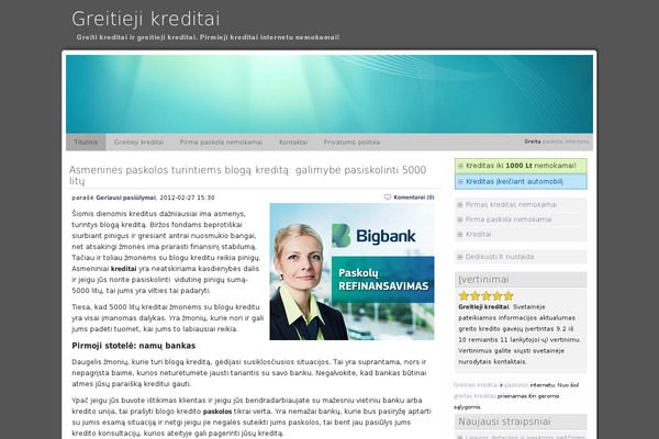 Original theme site design template sample