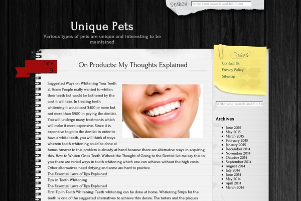 Anarcho Notepad theme site design template sample