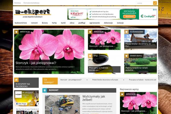 Spirit theme site design template sample
