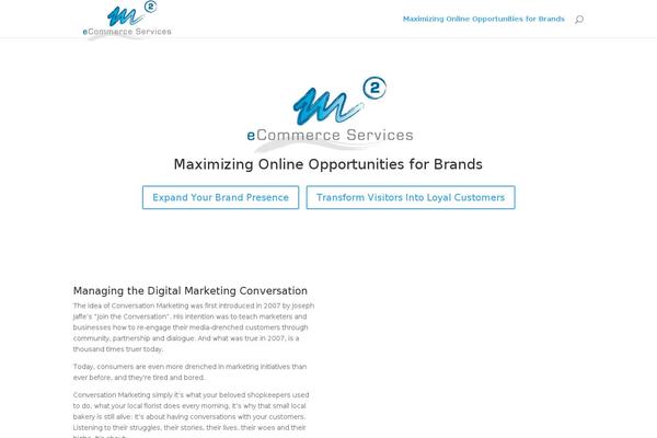 m2ecommerce.com site used M2-theme