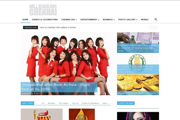Newspaper theme site design template sample