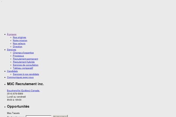 m3crecrutement.com site used M3c