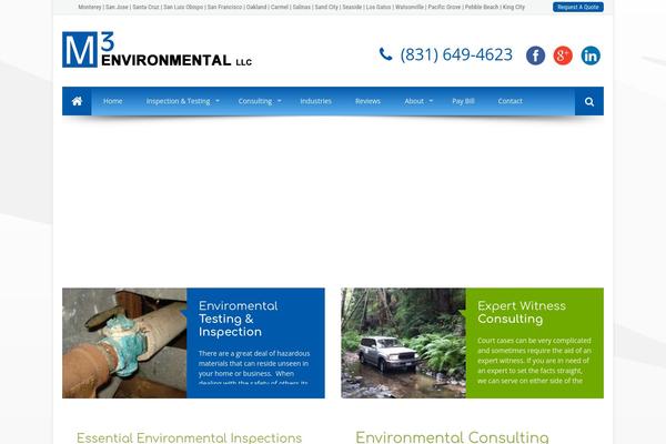 M3 theme site design template sample