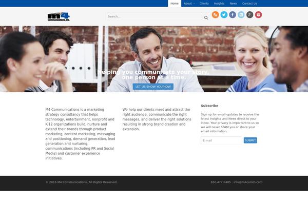 Site using WordPress Calls to Action plugin