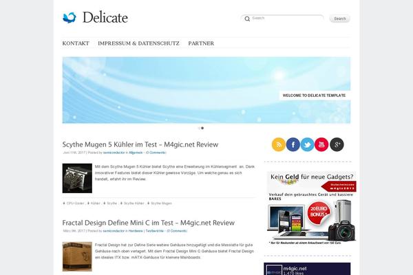 Delicate theme site design template sample