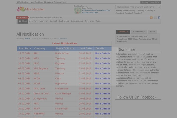 Site using Tet-india plugin