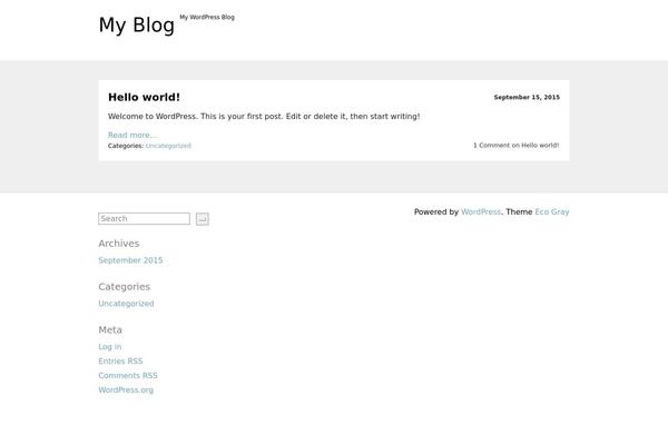 maahy.com site used Eco Gray