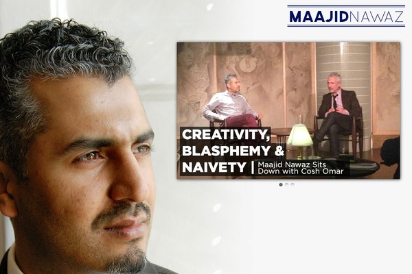 maajidnawaz.com site used Maajid