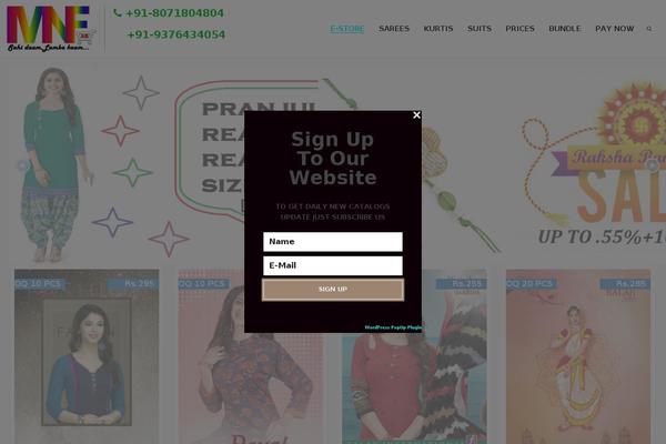 Oyster theme site design template sample