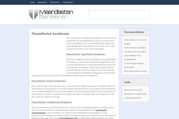 maandlastenberekenen.com site used Postcard