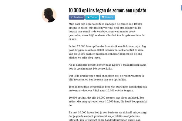 Site using Easy Social Share Buttons plugin