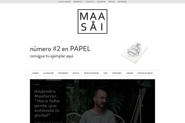 Editorial theme site design template sample