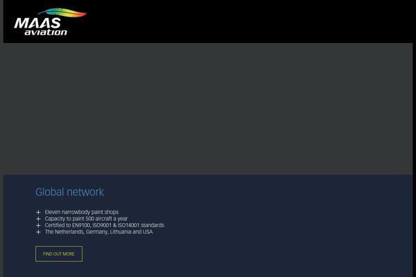 maasaviation.com site used Maas-uncode