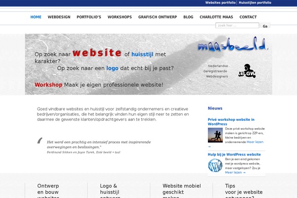 Fluida theme site design template sample