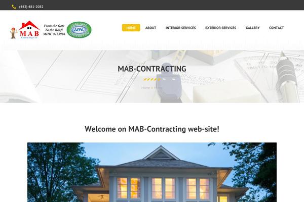 BUILDER theme site design template sample