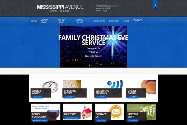 Churchope theme site design template sample