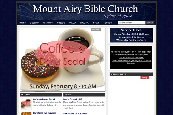 Church theme site design template sample