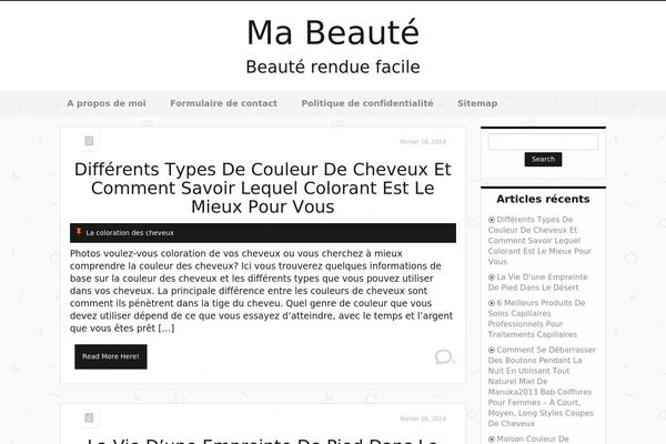 mabeaute.org site used Just Content
