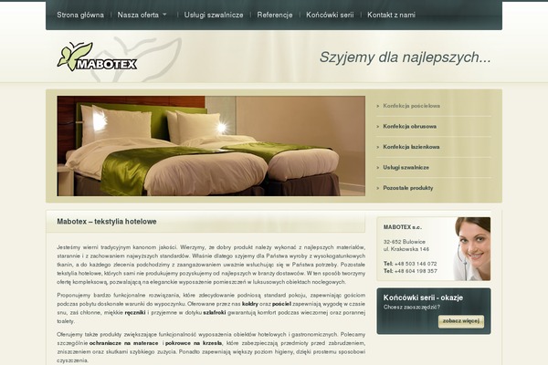 mabotex.pl site used Mabotex