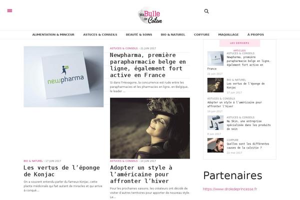 The Voux theme site design template sample