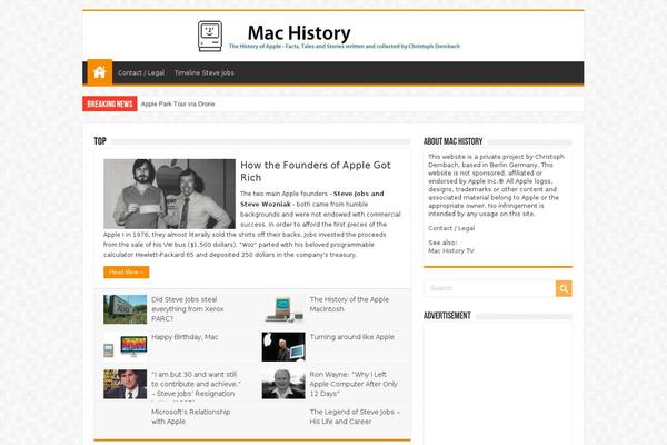 Newspaper theme site design template sample