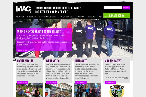 Mac theme site design template sample