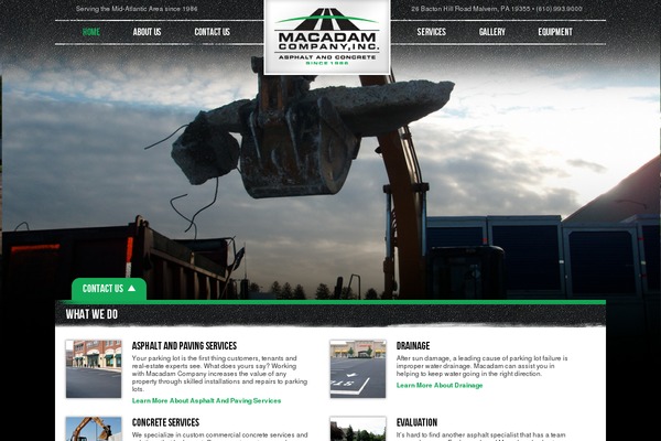 macadamco.com site used Macadam