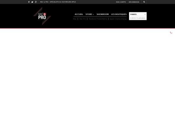 The Retailer Child theme site design template sample