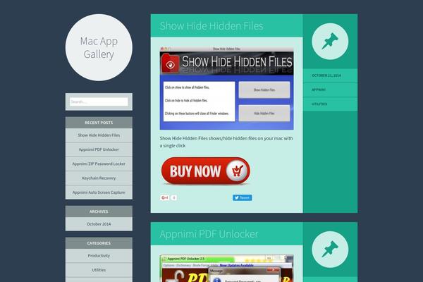 Flounder theme site design template sample