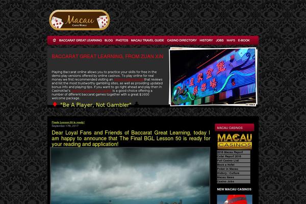 macaucasinoworld.com site used Casino