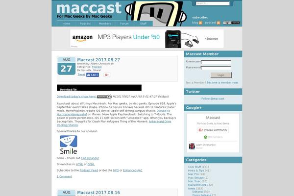 maccast.com site used Maccast
