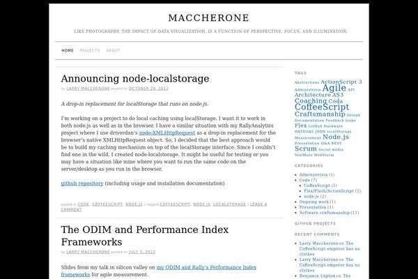 maccherone.com site used Brunelleschi