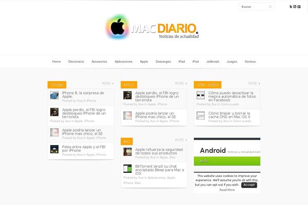 Apple theme site design template sample