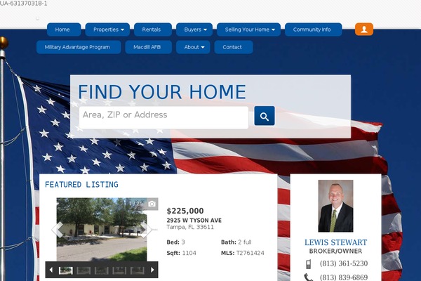 Modern Estate theme site design template sample