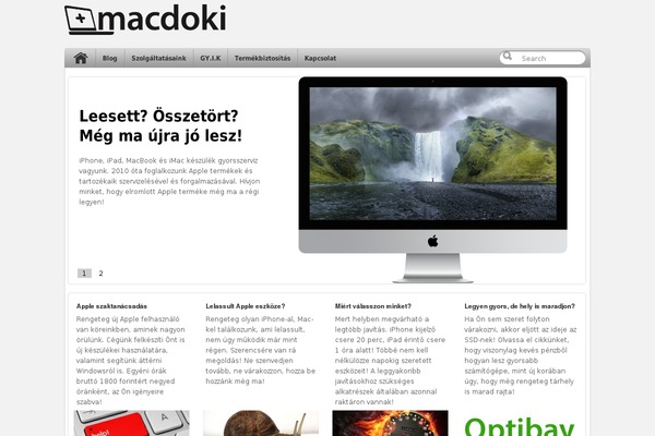 Site using Sticky-buttons plugin